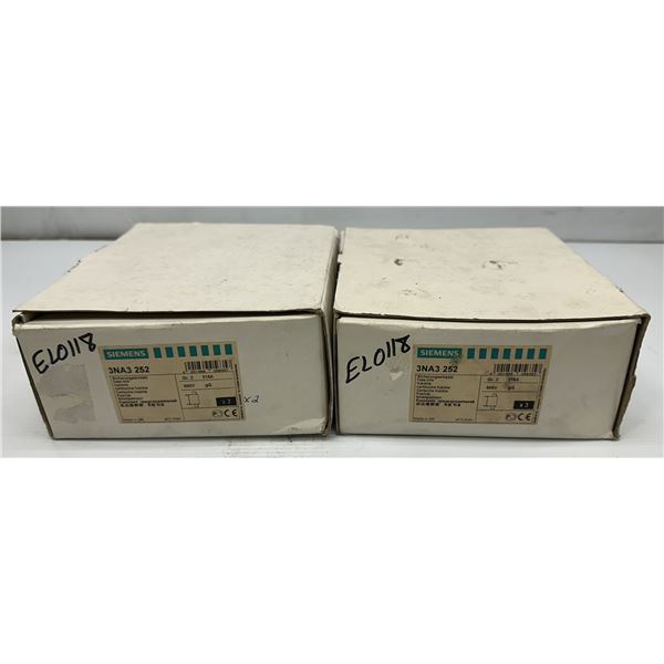 Lot of (2) Siemens #3NA3 252 Fuse-Links (3 Per Box)