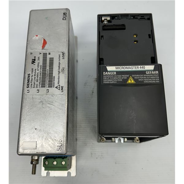 Lot of (2) Siemens Items #6SL3000-0HE21-0AA0 & #6SE6440-2UD15-5AA1