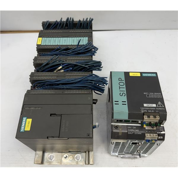 Siemens #6EP1334-3BA00 & Rack w/Modules