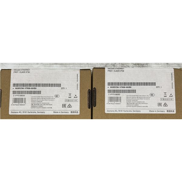 (2) Siemens #6GK5734-1FX00-0AB0 Scalance W734-1 RJ45 Client Modules