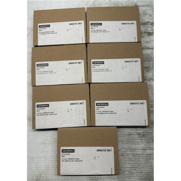Lot of (7) Siemens #6GK1900-0AB10 C-Plug/Memory Cards