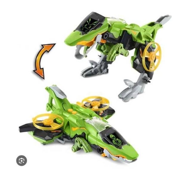 VTech Switch & Go Dinos – Brok The Super T-Rex Green Model **FRENCH**