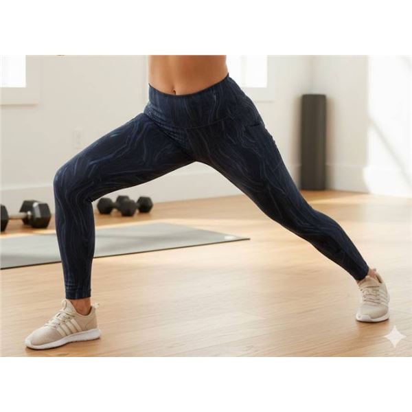 Tuff Athletics Leggings with Pattern Design, Size L/G