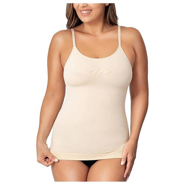 Shapermint Essentials All Day Every Day Scoop Neck Cami XL Beige
