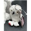 Image 2 : Stuffed Animal House Plush Husky Toy and Snowy Owl Keychain Set