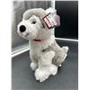 Image 4 : Stuffed Animal House Plush Husky Toy and Snowy Owl Keychain Set