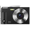 Image 1 : Black Digital Camera With 1080P Resolution and 2.4 Inch Screen