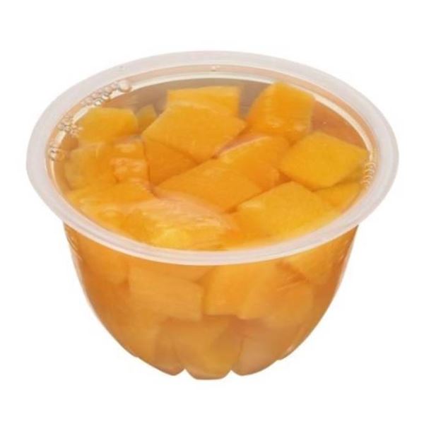 19 x 107ml Fruit Cups in Juice Diced Peach