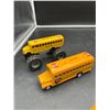 Image 4 : Four Pull Back  Die-Cast Yellow School Bus Toy Vehicles