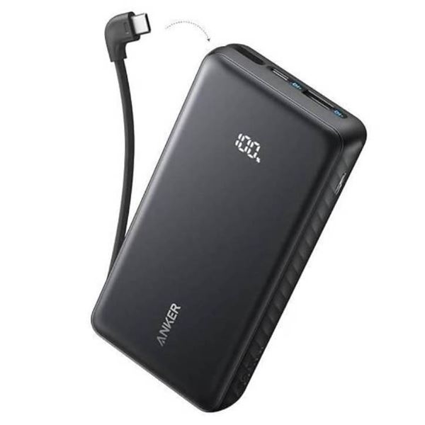 Anker A1691 Zolo Power Bank 20W/30W with Built-in USB-C Cable