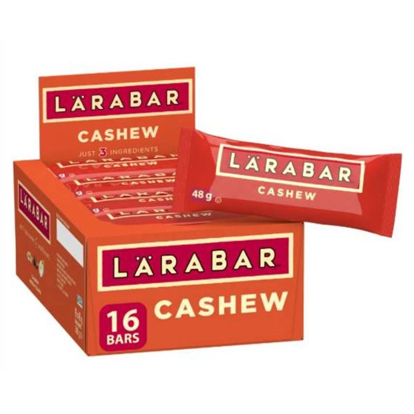 LARABAR Cashew Bars 768g with 16 Bars of 48g
