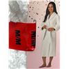 Image 3 : Room Service Women’s White Robe, Size M/L