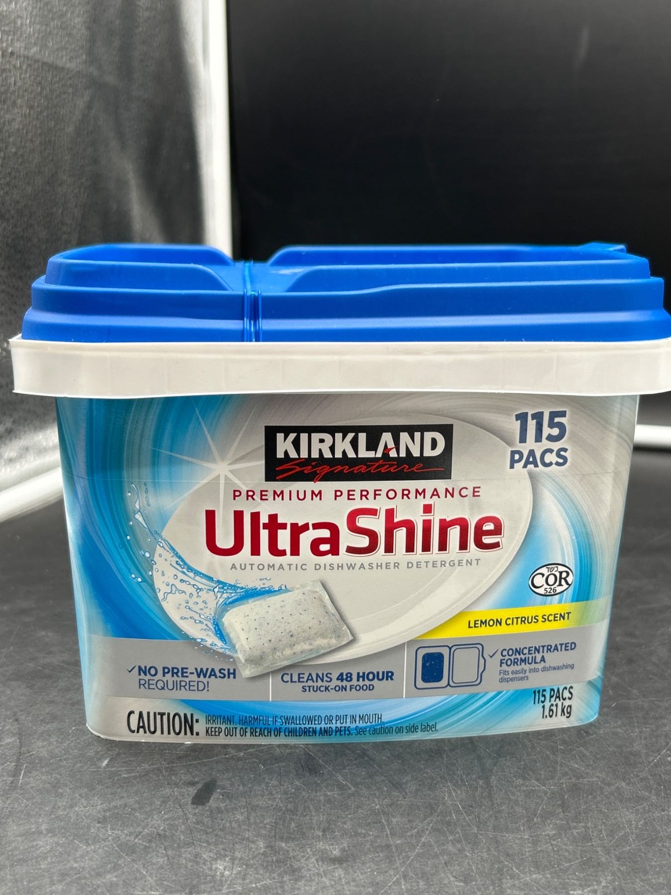 Kirkland Signature UltraShine Dishwasher Detergent 155 Count – Lemon Citrus