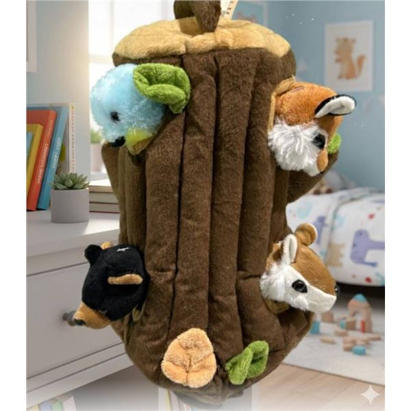 Unipak Designs Animal Treehouse Plush Toy Set