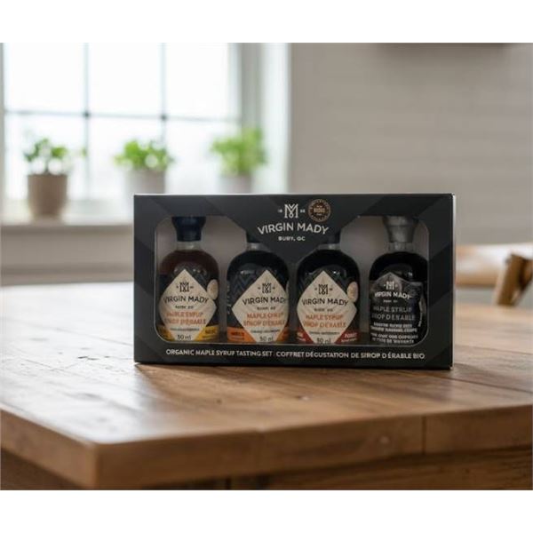 Virgin Mady Organic Maple Syrup Tasting Set – 4 x 50 ml Bottles