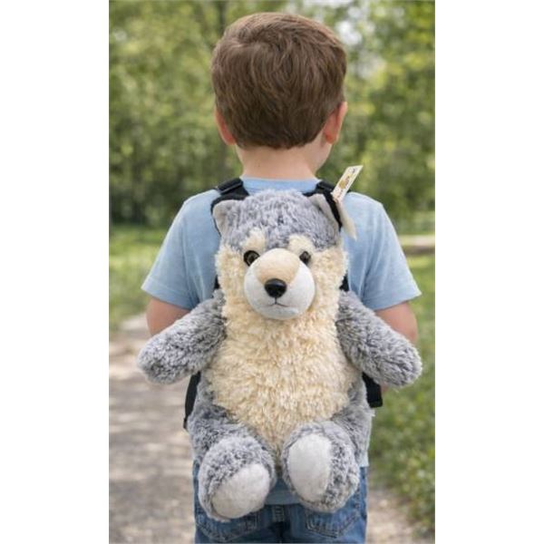 Unipak Designs Corp Wolf Plush Backpack with Tag