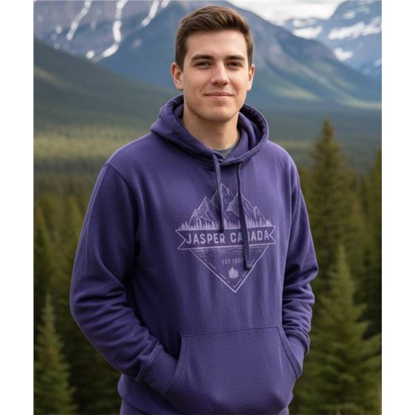 Purple Jasper Canada Hoodie With Logo Design by Riverwear
