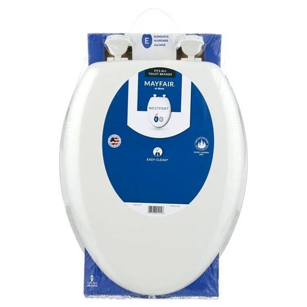 Lot of 3 – Mayfair Bemis Elongated Toilet Seat White