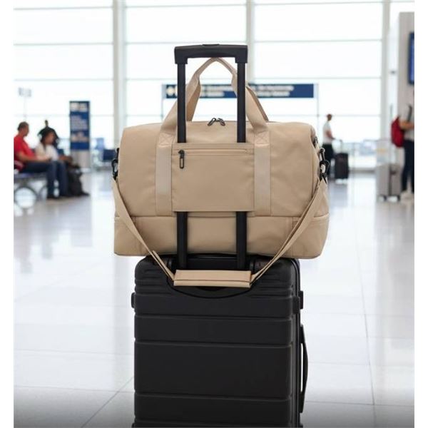 Mine Trolley-Accessible Duffle Bag With Drop Bottom