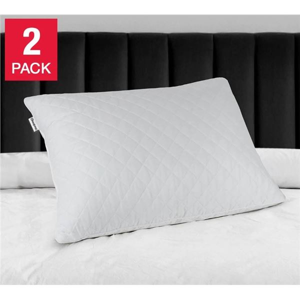 Pack of 2 – Beautyrest Black Premium Quilted Pillows  Standard/Queen Size