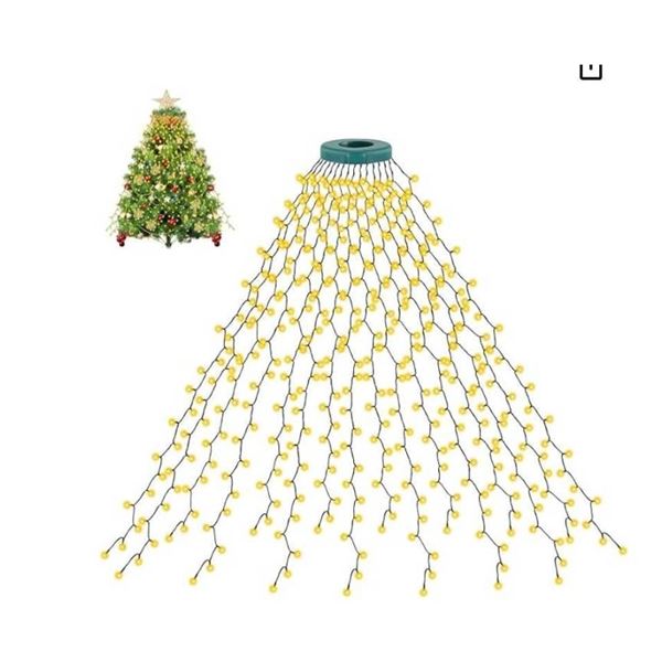 Lot of 6 LED Christmas Tree Lights 4 -Multi-Color RGB and 2 – Warm White