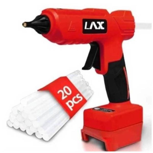 Cordless 100W Hot Glue Gun for Milwaukee M18 Battery, Handheld Heavy Duty Glue Gun Kit  Without Batt