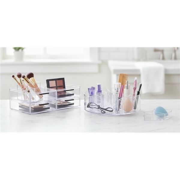 IDesign Cosmetic Organizers 3 Piece Set