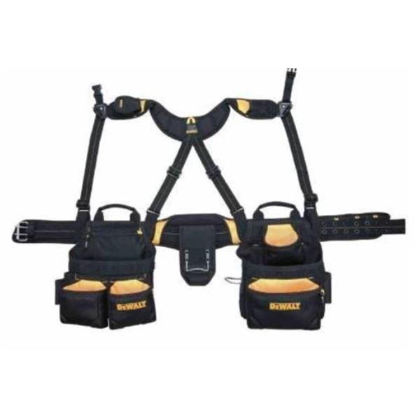 DeWalt 20-Pocket Pro Framer’s Combo Apron with Yoke-Style Suspenders