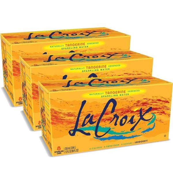 LaCroix Peach Pear Sparkling Water, 24-Can Set, 355 mL Each