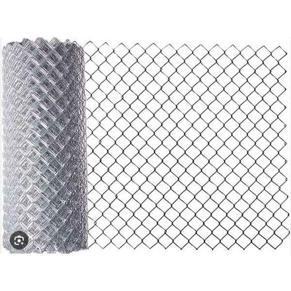 1x Silver Color Chain Link Fence Roll – 49″tall