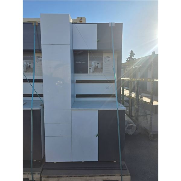 Modular Kitchen Cabinet Units, Grey and White, 83x46x26 Dimensions