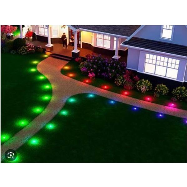 Smart RGB LED Landscape Light With App Control and Remote- 10 pack