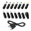 Image 1 : USB to DC5V Power Cord Includes 14 Adapter Plugs for Charging