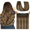 Image 1 : Safireny Human Hair Extensions, 18-inch (#4P27)