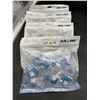 Image 2 : Lot of 4 IWILLINK RJ45 Cat6 Keystone Jack Adapter, Blue