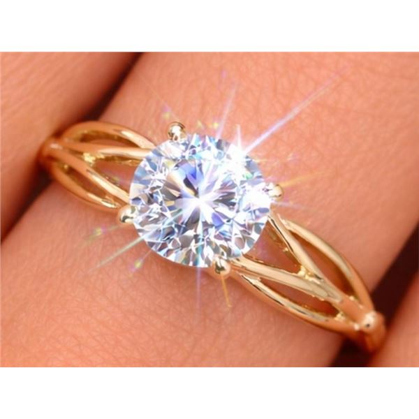 $2500, 10K(1.45g),  LAB DIAMOND (0.55ct)RING, size 5, appraised value $2500