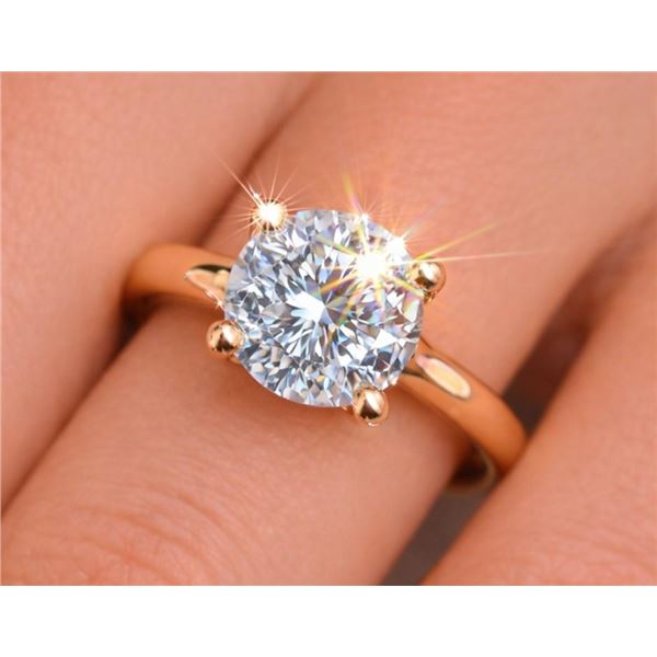 $2700, 10K(2.3g),  LAB DIAMOND (1.5ct)RING, size 6, appraised value $2700
