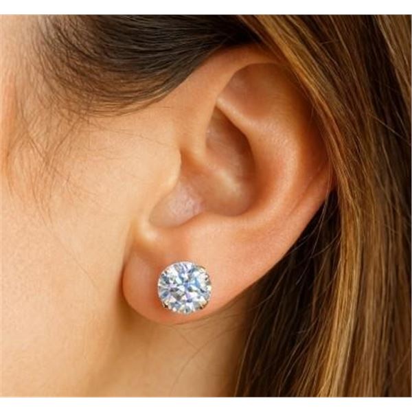 $2300, 10K(1.46g),  LAB DIAMOND (2.25ct) EARRING, appraised value $2300