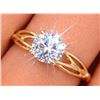 Image 1 : $2500, 10K(1.45g),  LAB DIAMOND (0.55ct)RING, size 5, appraised value $2500