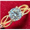 Image 4 : $2500, 10K(1.45g),  LAB DIAMOND (0.55ct)RING, size 5, appraised value $2500