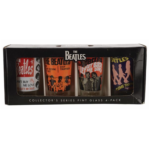 A Beatles Collector's Series Pint Glass 4-Pack.