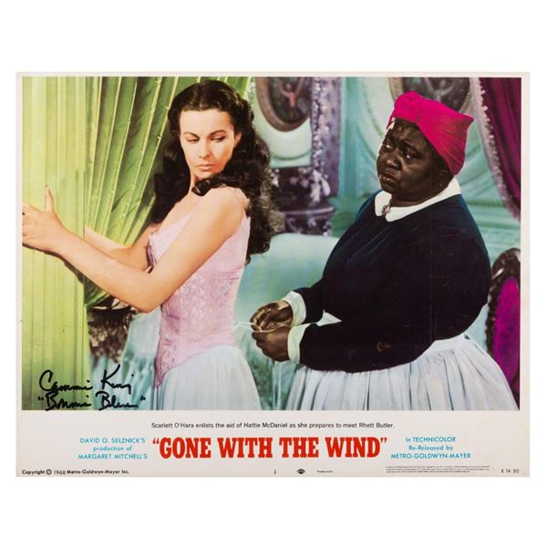 A Signed "Gone with the Wind" Lobby Card.