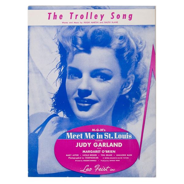 "The Trolley Song" from "Meet Me in St. Louis" Sheet Music.