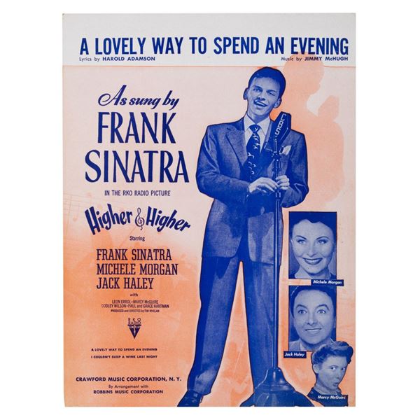 "A Lovely Way to Spend an Evening" from "Higher & Higher" Sheet Music.