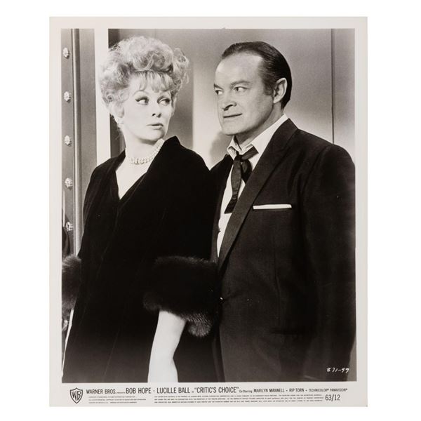 A Bob Hope & Lucille Ball "Critics Choice" Publicity Photo.