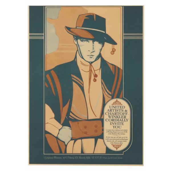 A United Artists Press Conference Invitation Sample.