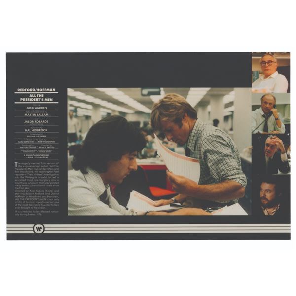 An "All The President's Men" Pre-Release Ad Page.