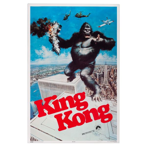 A 1976 "King Kong" Merchandise Poster Sample.