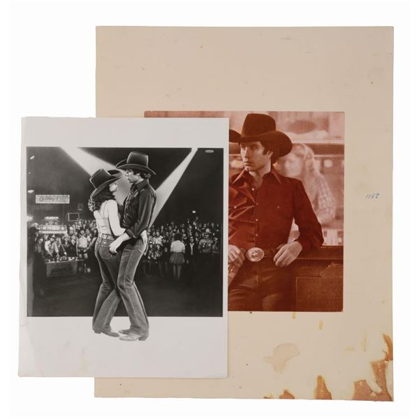 A Pair of "Urban Cowboy" Poster Production Photos.