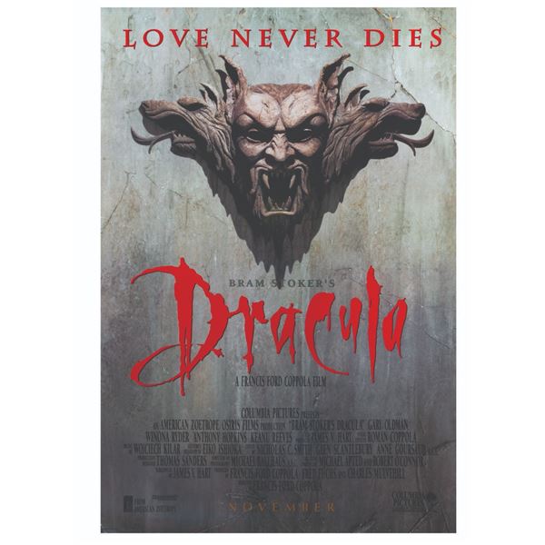 A Bram Stoker's "Dracula" One-Sheet.